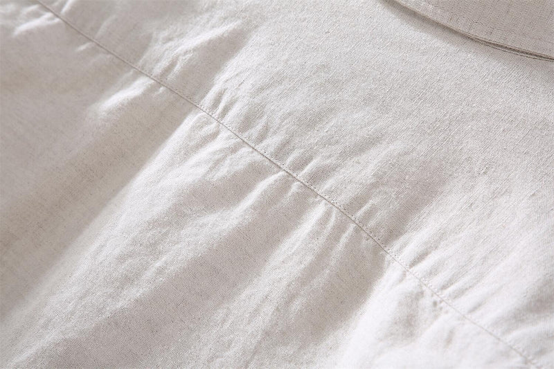 Long Sleeve Cotton Linen Casual Shirt